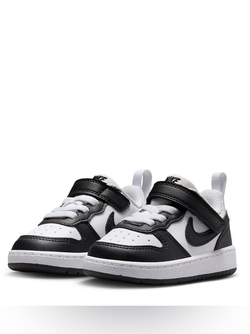 Nike Kids Court Borough Low Recraft Sneaker Black White 5 toddler
